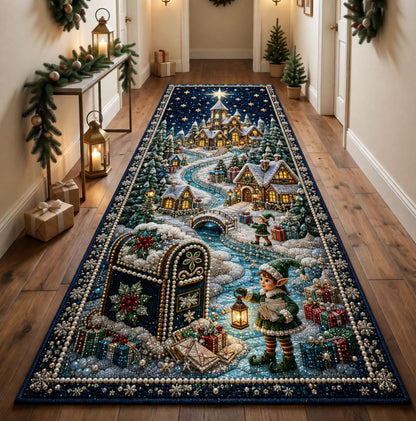 Christmas Winter Mail Runner Rug GFTOHNL2915
