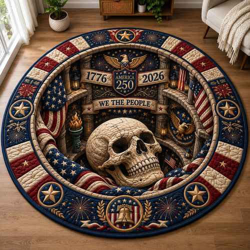 We The People Freedom Chamber Quilted Round Mat GFTOHNL292