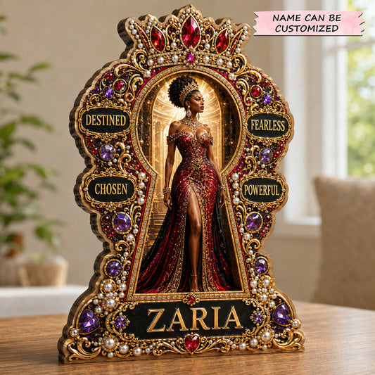 Fearless Black Queen Wooden Block 3-Layers QTCUZ GFTOHNL2962