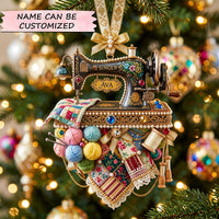Vintage Sewing Christmas Christmas Mica Ornament QTCUZ GFTOHNL2969
