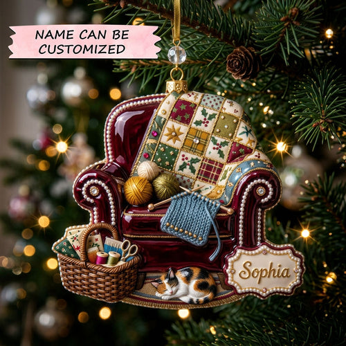 Cozy Quilting Christmas Christmas Mica Ornament QTCUZ GFTOHNL2972