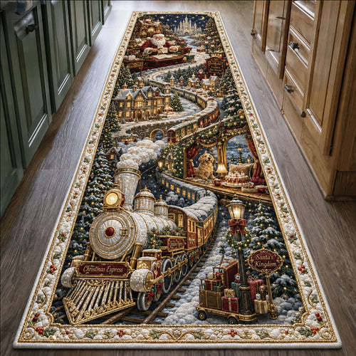 Santa Christmas Express Runner Rug GFTOHNL3079