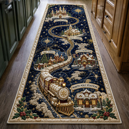 North Pole Christmas Journey Runner Rug GFTOHNL3085