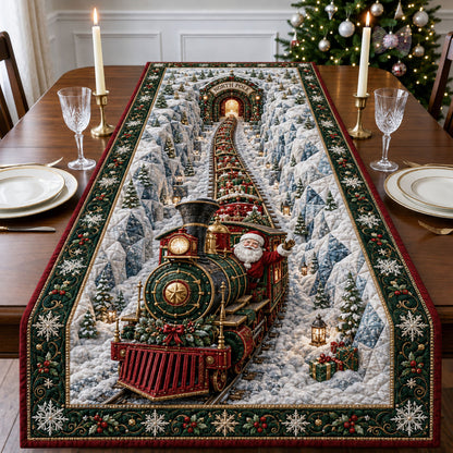 Santa North Pole Express Quilted Table Runner GFTOHNL3129
