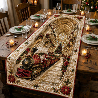 Christmas Cathedral Express Quilted Table Runner GFTOHNL3132