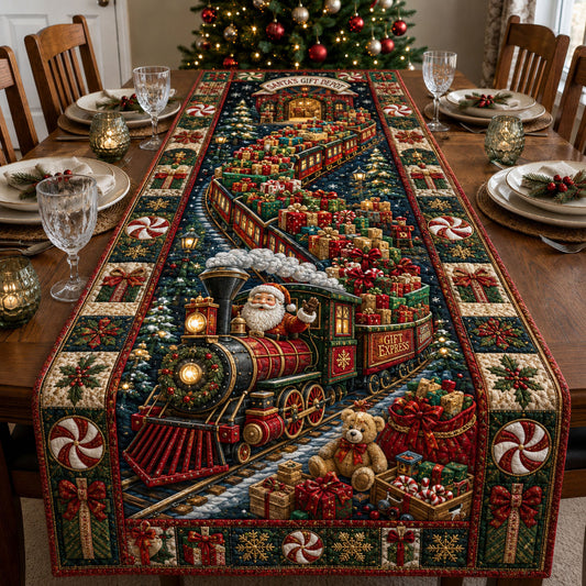 Santa Gift Express Quilted Table Runner GFTOHNL3134