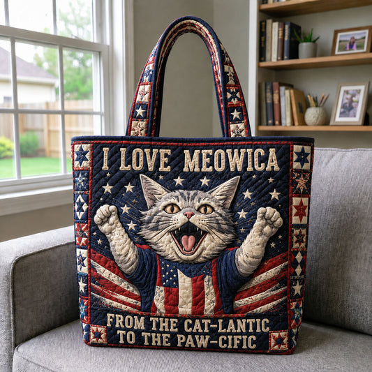 Meowica Pride Quilted Tote Bag GFTOHNL315