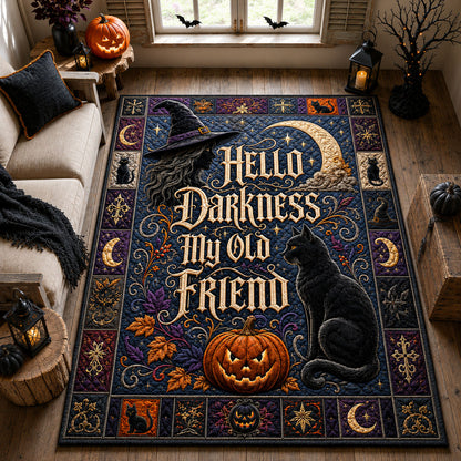 Hello Darkness Cat Area Rug GFTOHNL3176