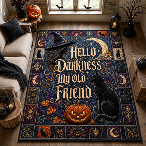 Hello Darkness Cat Area Rug GFTOHNL3176