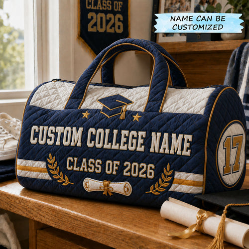 Varsity Legacy Quilted Duffle Bag QTCUZ GFTOHNL318