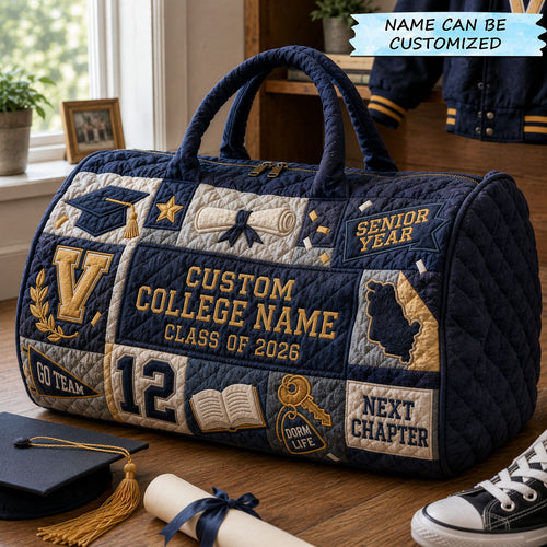 Senior Year Patchwork Quilted Duffle Bag QTCUZ GFTOHNL319