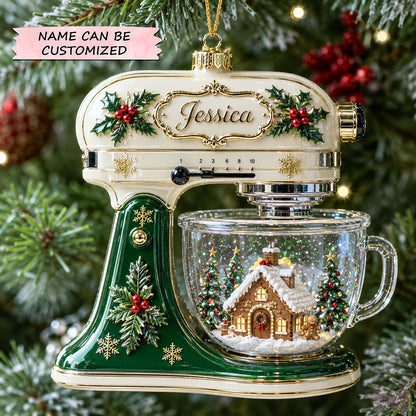 Personalized Christmas Baking Collection Christmas Mica Ornament QTCUZ GFTOHNL3193