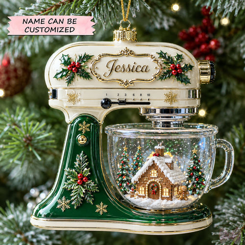 Personalized Christmas Baking Collection Christmas Mica Ornament QTCUZ GFTOHNL3193