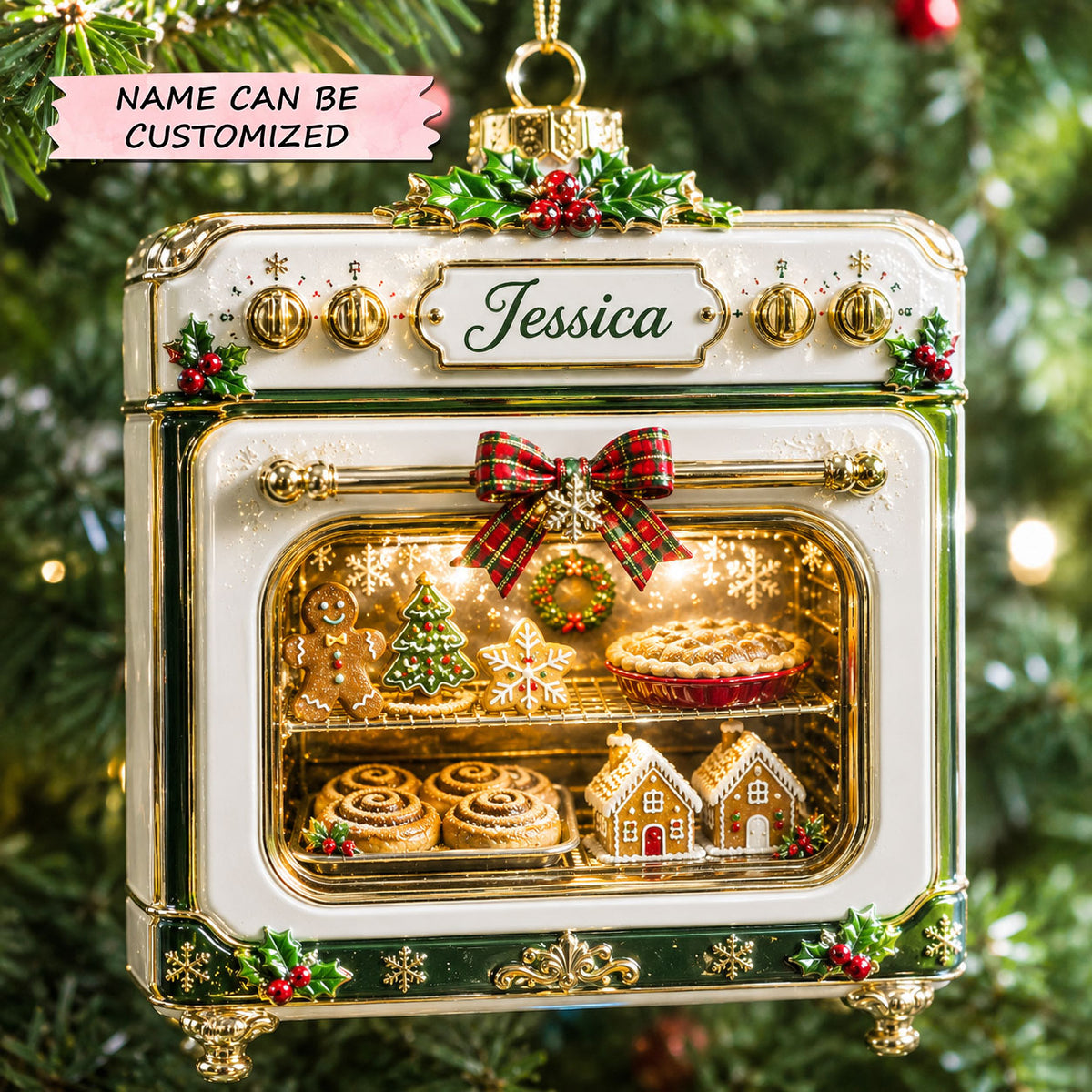 Personalized Christmas Baking Collection Christmas Mica Ornament QTCUZ GFTOHNL3193