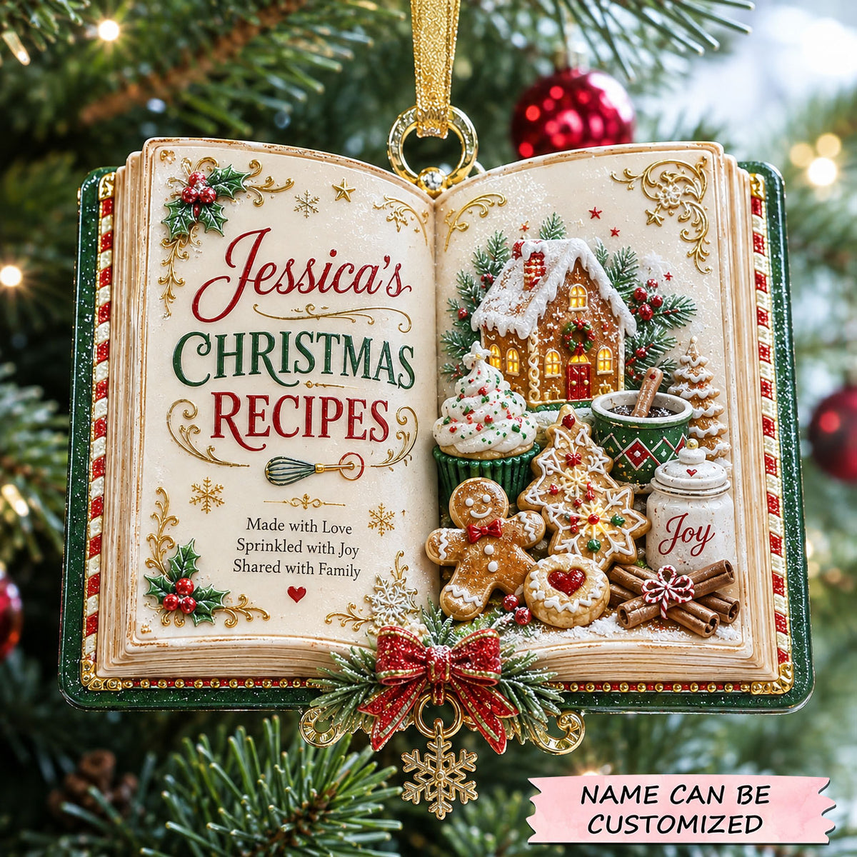 Personalized Christmas Baking Collection Christmas Mica Ornament QTCUZ GFTOHNL3193