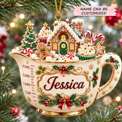 Personalized Christmas Baking Collection Christmas Mica Ornament QTCUZ GFTOHNL3193