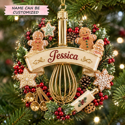 Personalized Christmas Baking Collection Christmas Mica Ornament QTCUZ GFTOHNL3193