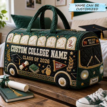 College Bound Adventure Quilted Duffle Bag QTCUZ GFTOHNL322