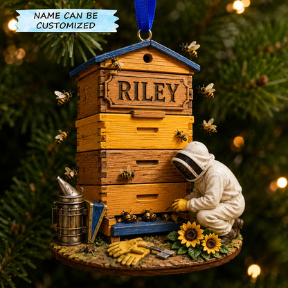 Beekeeper Christmas Collection Christmas Mica Ornament QTCUZ GFTOHNL3235