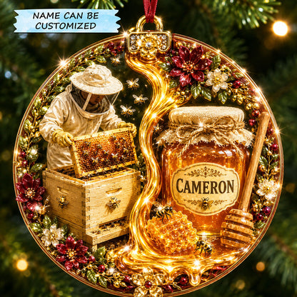 Beekeeper Christmas Collection Christmas Mica Ornament QTCUZ GFTOHNL3235
