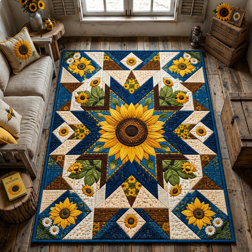 Sunflower Star Garden Area Rug GFTOHNL3264