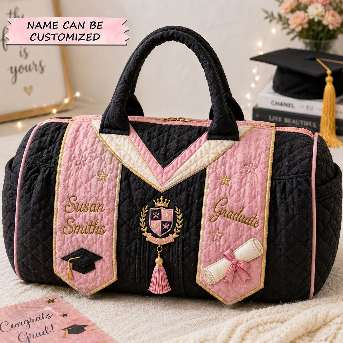 Graduate Honor Stole Quilted Duffle Bag QTCUZ GFTOHNL327