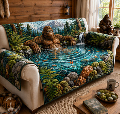 Bigfoot Forest Hot Spring Quilted Sofa Cover GFTOHNL3277