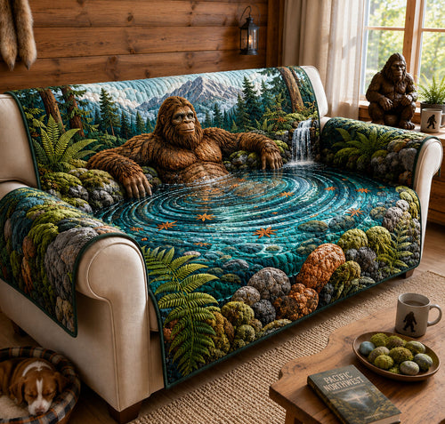 Bigfoot Forest Hot Spring Quilted Sofa Cover GFTOHNL3277