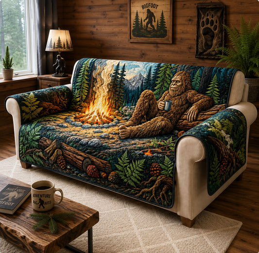 Bigfoot Campfire Escape Quilted Sofa Cover GFTOHNL3278