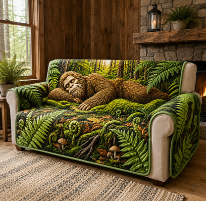 Sleeping Bigfoot Forest Quilted Sofa Cover GFTOHNL3279