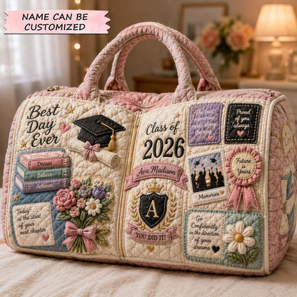 Best Day Ever Memory Quilted Duffle Bag QTCUZ GFTOHNL328