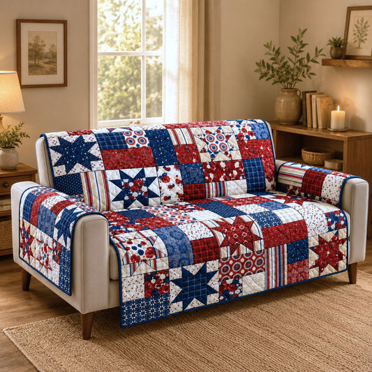 America Quilted Sofa Cover GFTOHNL34