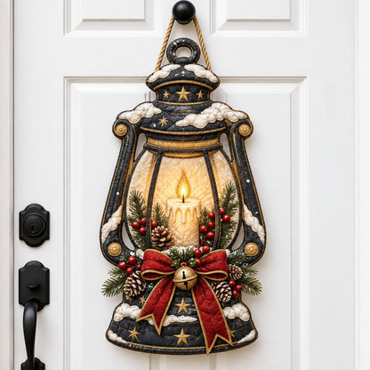 Christmas Lantern Custom Shape Quilted Door Hanger GFTOHNL3411