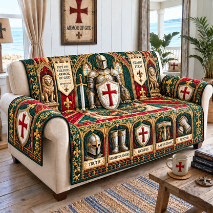 Armor Of God Quilted Sofa Cover GFTOHNL3439