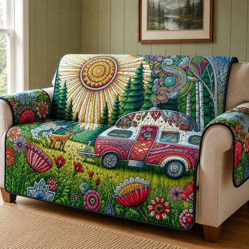 Camping Van Quilted Sofa Cover GFTOHNL35