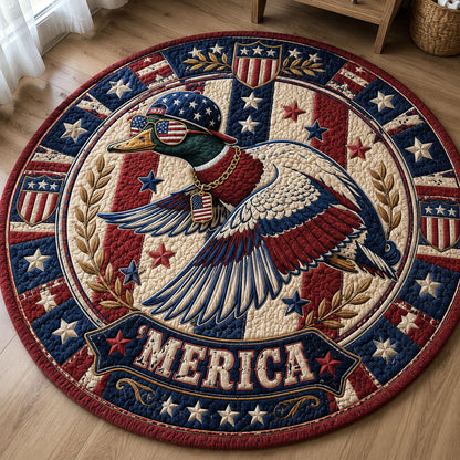 America Freedom Duck Quilted Round Mat GFTOHNL354