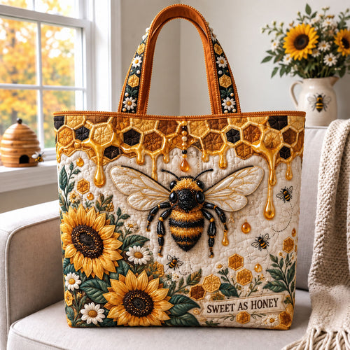 Honey Bee Tunnel Quilted Tote Bag GFTOHNL3545