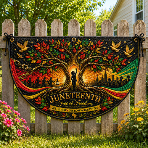 Juneteenth Tree of Freedom Fan Flag GFTOHNL359