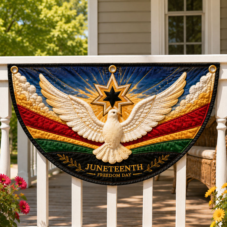 Juneteenth Freedom Dove Fan Flag GFTOHNL363