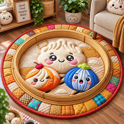 Dumpling Basket Quilted Round Mat GFTOHNL3839