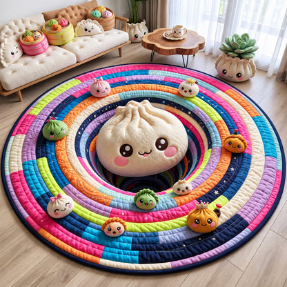 Rainbow Dumpling Quilted Round Mat GFTOHNL3840