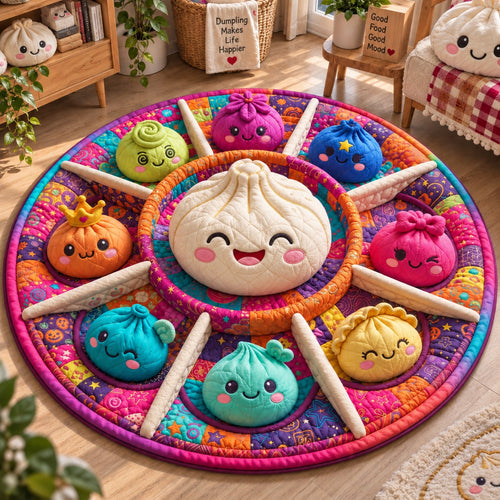Dumpling Party Quilted Round Mat GFTOHNL3841