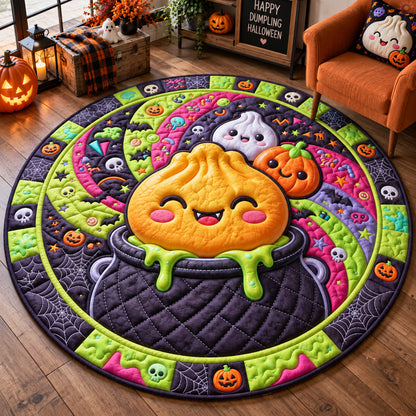 Halloween Dumpling Quilted Round Mat GFTOHNL3845