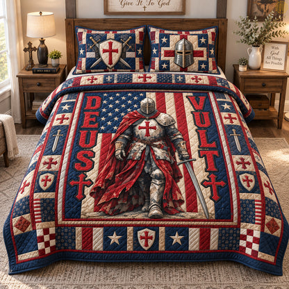 Christian Knight Faith 3-Piece Quilted Bedding Set GFTOHNL3878