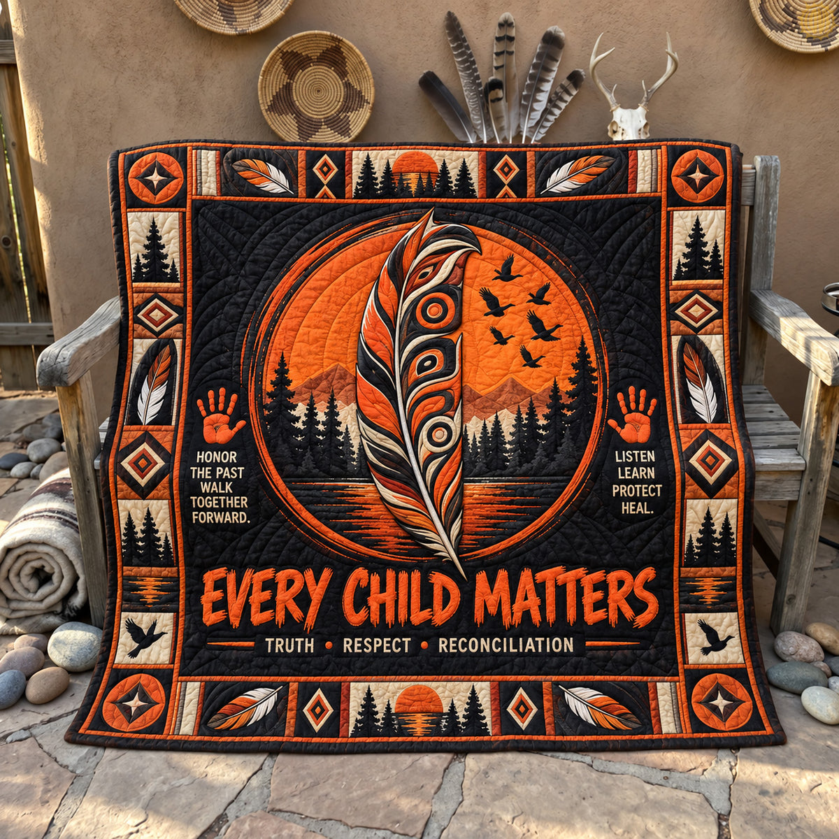 Honor The Past Quilted Blanket GFTOHNL3892