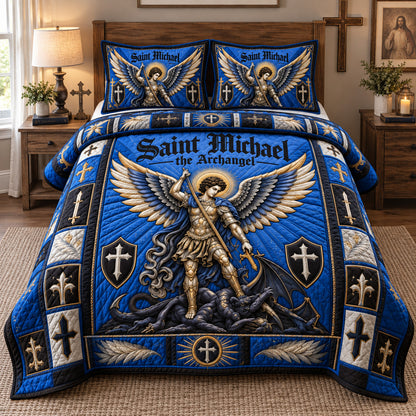 Archangel Of Victory 3-Piece Quilted Bedding Set GFTOHNL3921