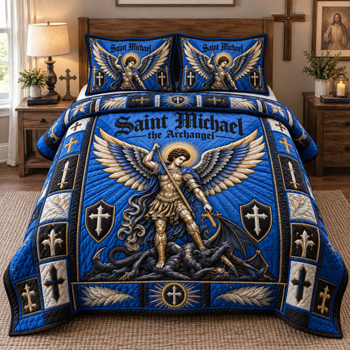 Archangel Of Victory 3-Piece Quilted Bedding Set GFTOHNL3921