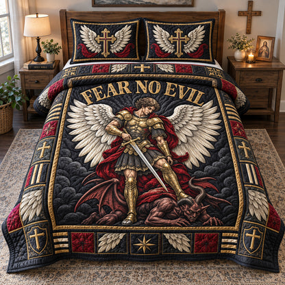 Fear No Evil 3-Piece Quilted Bedding Set GFTOHNL3922