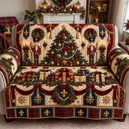 Nutcracker Christmas Magic Quilted Sofa Cover GFTOHNL3939