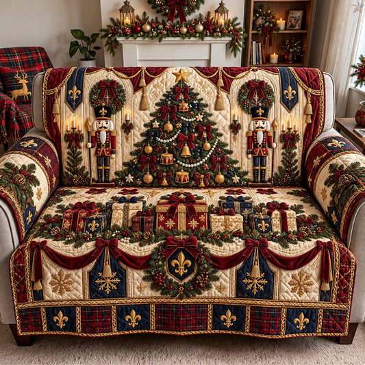 Nutcracker Christmas Magic Quilted Sofa Cover GFTOHNL3939
